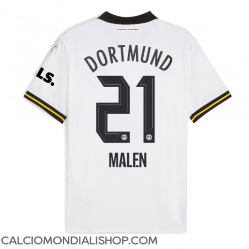 Maglie da calcio Borussia Dortmund Donyell Malen #21 Terza Maglia 2024-25 Manica Corta